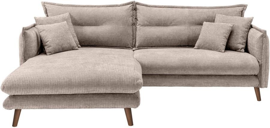 INOSIGN Hoekbank LAZIO twee verschillende pootkleuren naar keuze - Foto 3