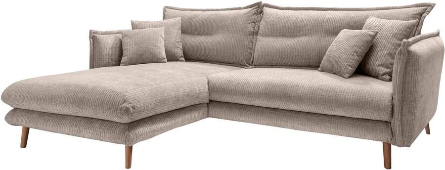 INOSIGN Hoekbank LAZIO twee verschillende pootkleuren naar keuze - Foto 4