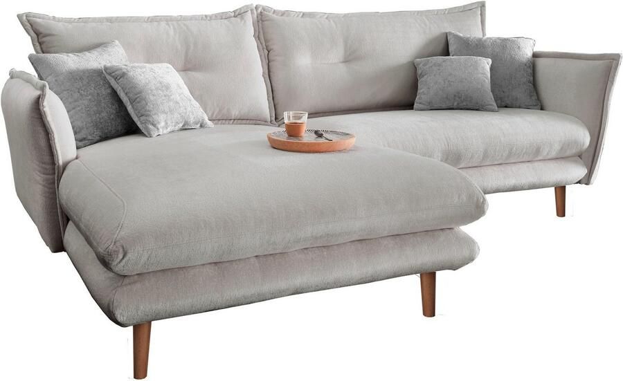 INOSIGN Hoekbank Lazio modern en comfortabel smalle armleuningen geweldige detailafwerking - Foto 7