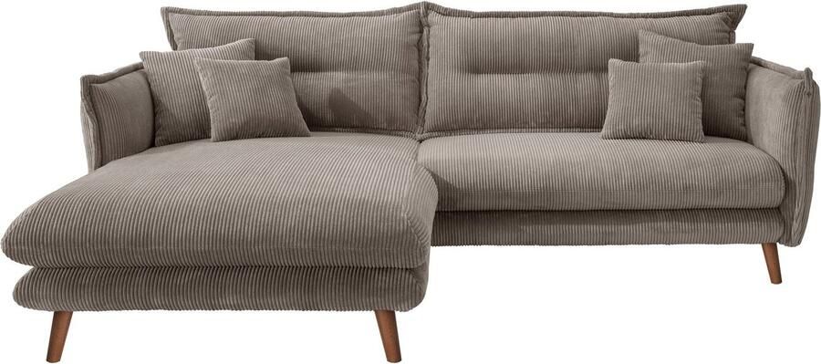 INOSIGN Hoekbank Lazio modern en comfortabel smalle armleuningen geweldige detailafwerking - Foto 5