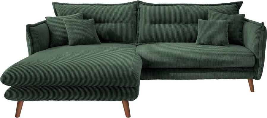 INOSIGN Hoekbank Lazio modern en comfortabel smalle armleuningen geweldige detailafwerking - Foto 5