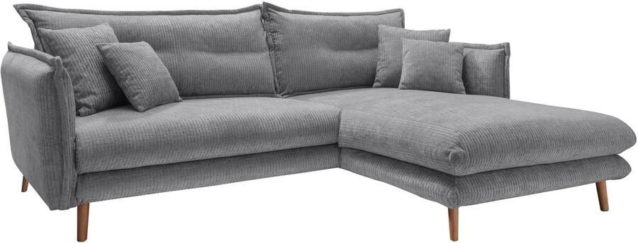 INOSIGN Hoekbank LAZIO twee verschillende pootkleuren naar keuze - Foto 4