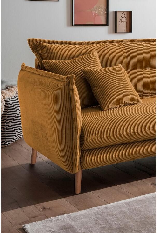 INOSIGN Hoekbank Lazio modern en comfortabel smalle armleuningen geweldige detailafwerking - Foto 4