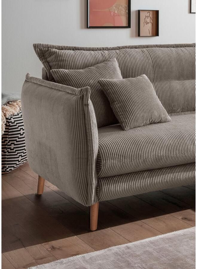 INOSIGN Hoekbank Lazio modern en comfortabel smalle armleuningen geweldige detailafwerking - Foto 2
