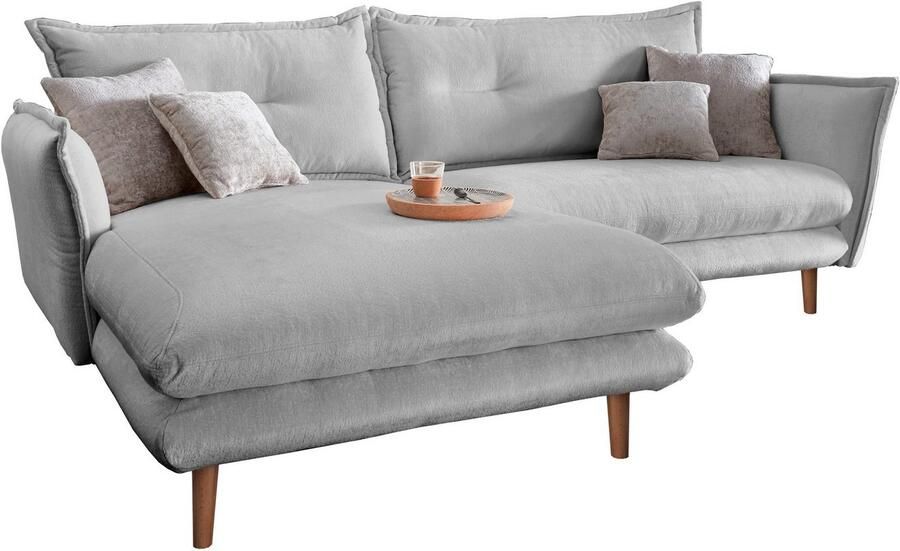 INOSIGN Hoekbank Lazio modern en comfortabel smalle armleuningen geweldige detailafwerking - Foto 6
