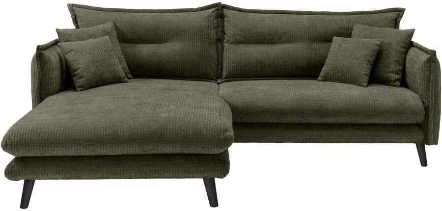 INOSIGN Hoekbank LAZIO twee verschillende pootkleuren naar keuze - Foto 3