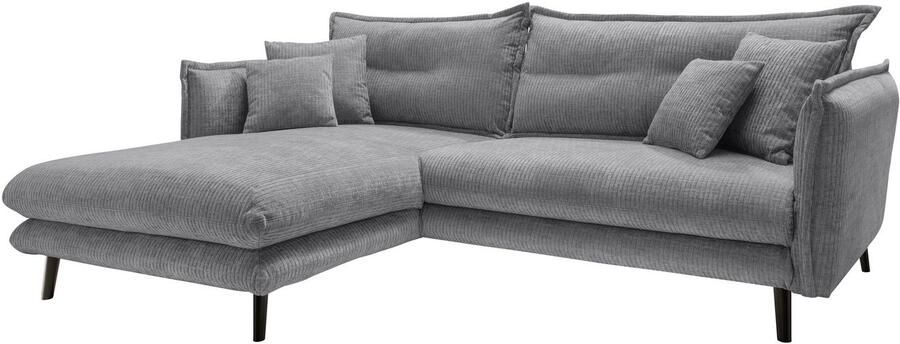 INOSIGN Hoekbank LAZIO twee verschillende pootkleuren naar keuze - Foto 4