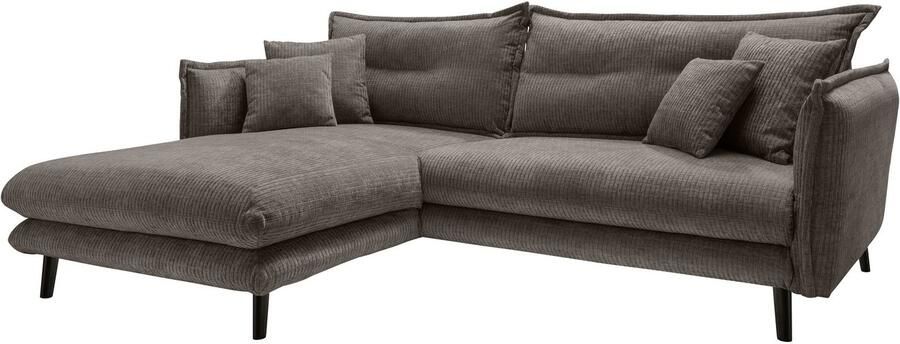 INOSIGN Hoekbank LAZIO twee verschillende pootkleuren naar keuze - Foto 4