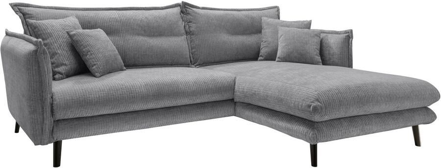 INOSIGN Hoekbank LAZIO twee verschillende pootkleuren naar keuze - Foto 4