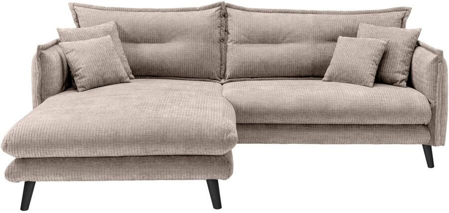 INOSIGN Hoekbank LAZIO twee verschillende pootkleuren naar keuze - Foto 3