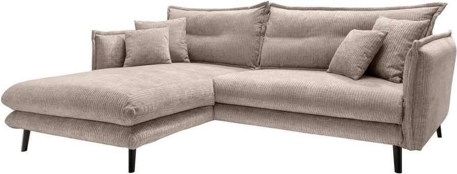 INOSIGN Hoekbank LAZIO twee verschillende pootkleuren naar keuze - Foto 4