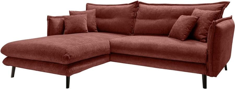 INOSIGN Hoekbank LAZIO twee verschillende pootkleuren naar keuze - Foto 4