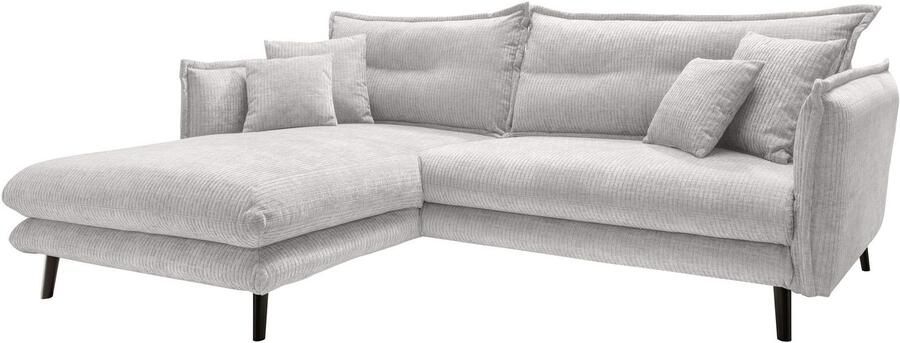 INOSIGN Hoekbank LAZIO twee verschillende pootkleuren naar keuze - Foto 4