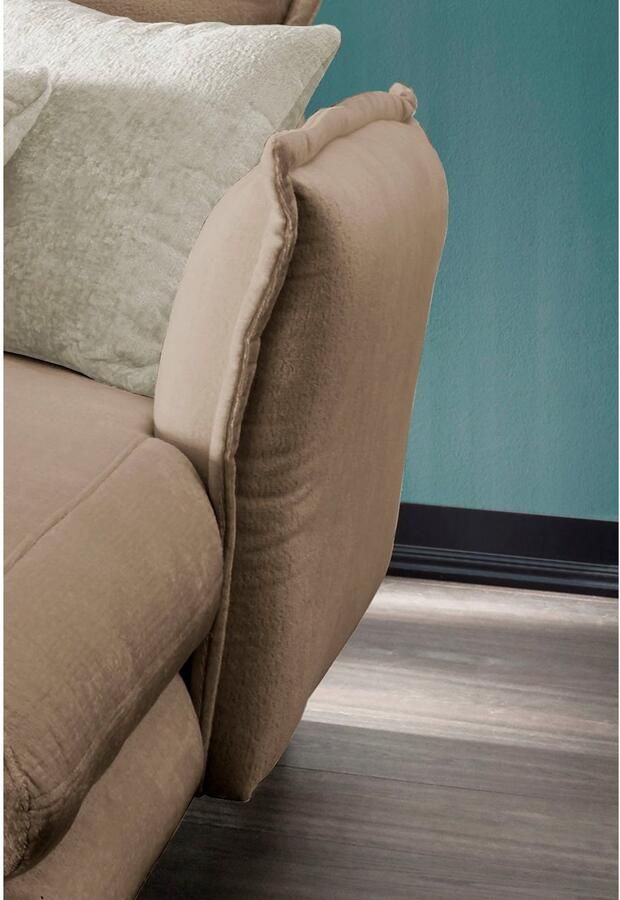 INOSIGN Hoekbank Lazio modern en comfortabel smalle armleuningen geweldige detailafwerking - Foto 5