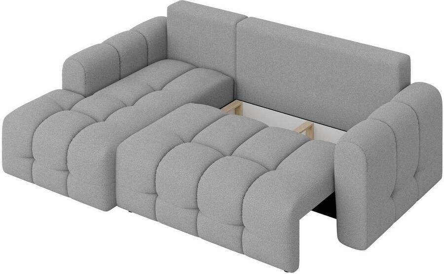 INOSIGN Hoekbank Manilla optioneel met bedfunctie B D H 265 170 91 cm L-vorm met recamiere rechts links bestelbaar golfondersteuning