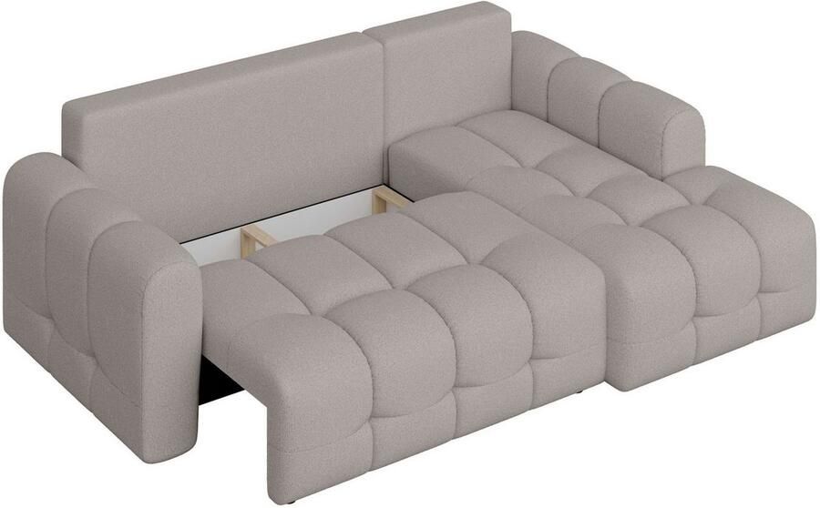 INOSIGN Hoekbank Manilla optioneel met bedfunctie B D H 265 170 91 cm L-vorm met recamiere rechts links bestelbaar golfondersteuning