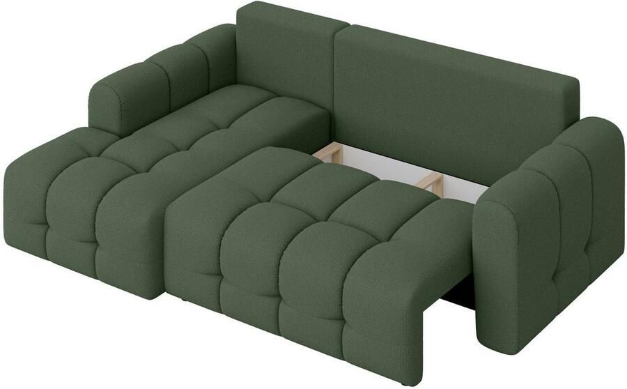 INOSIGN Hoekbank Manilla optioneel met bedfunctie B D H 265 170 91 cm L-vorm met recamiere rechts links bestelbaar golfondersteuning