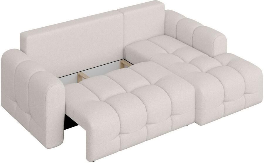 INOSIGN Hoekbank Manilla optioneel met bedfunctie B D H 265 170 91 cm L-vorm met recamiere rechts links bestelbaar golfondersteuning - Foto 2