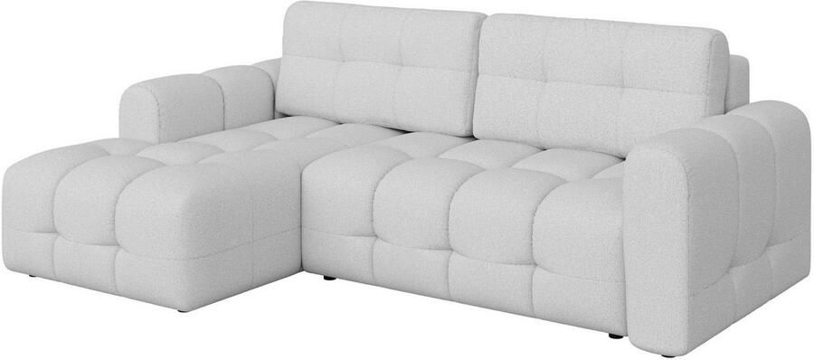 INOSIGN Hoekbank Manilla optioneel met bedfunctie B D H 265 170 91 cm L-vorm met recamiere rechts links bestelbaar golfondersteuning - Foto 5