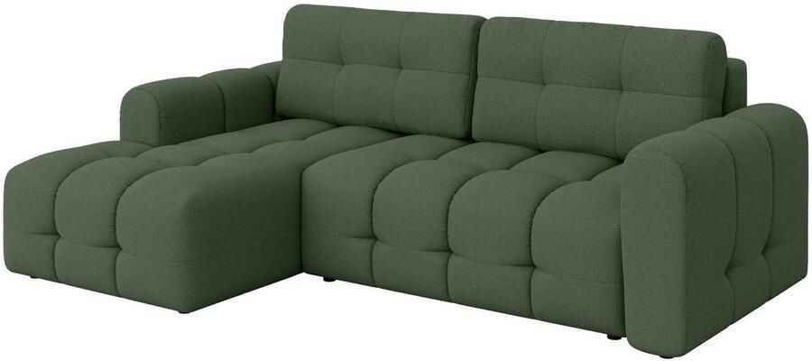 INOSIGN Hoekbank Manilla optioneel met bedfunctie B D H 265 170 91 cm L-vorm met recamiere rechts links bestelbaar golfondersteuning - Foto 5