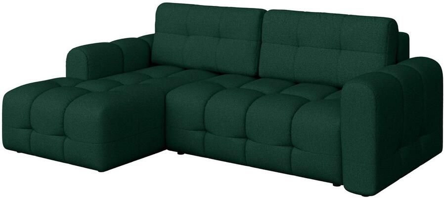 INOSIGN Hoekbank Manilla optioneel met bedfunctie B D H 265 170 91 cm L-vorm met recamiere rechts links bestelbaar golfondersteuning - Foto 5