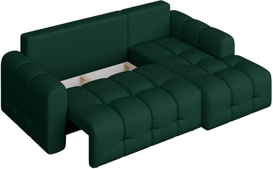 INOSIGN Hoekbank Manilla optioneel met bedfunctie B D H 265 170 91 cm L-vorm met recamiere rechts links bestelbaar golfondersteuning - Foto 2