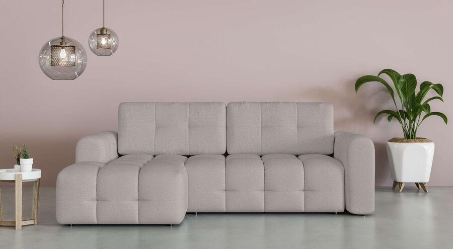 INOSIGN Hoekbank Manilla optioneel met bedfunctie B D H 265 170 91 cm L-vorm met recamiere rechts links bestelbaar golfondersteuning - Foto 7