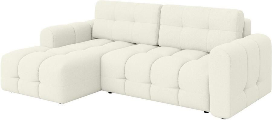 INOSIGN Hoekbank Manilla optioneel met bedfunctie B D H 265 170 91 cm L-vorm met recamiere rechts links bestelbaar golfondersteuning - Foto 5