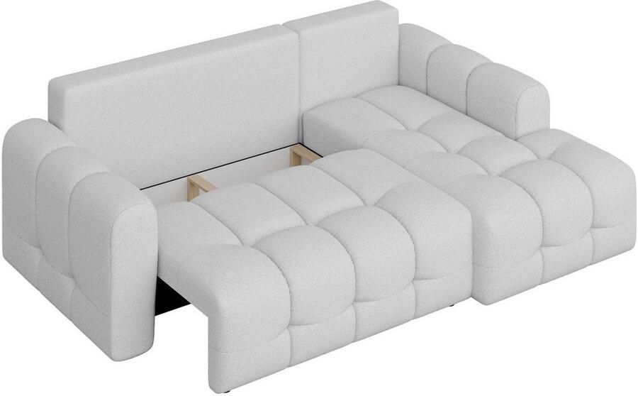 INOSIGN Hoekbank Manilla optioneel met bedfunctie B D H 265 170 91 cm L-vorm met recamiere rechts links bestelbaar golfondersteuning - Foto 2