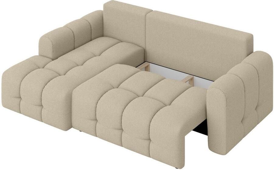 INOSIGN Hoekbank Manilla optioneel met bedfunctie B D H 265 170 91 cm L-vorm met recamiere rechts links bestelbaar golfondersteuning - Foto 2