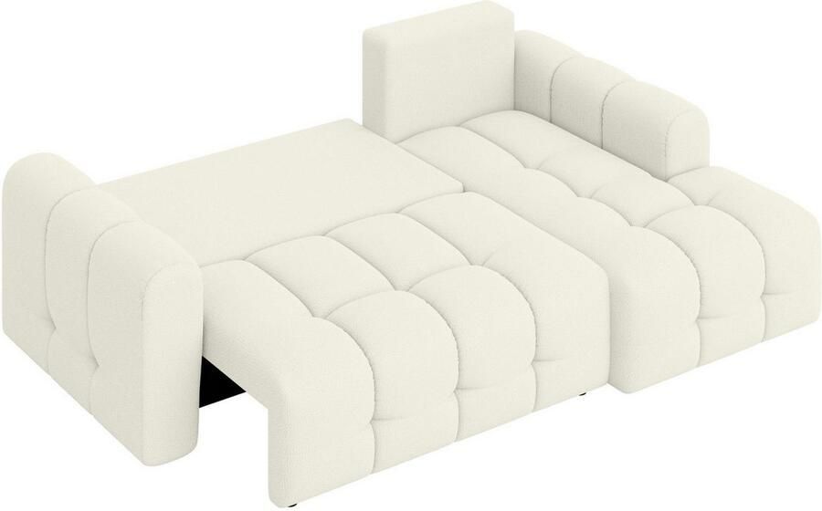 INOSIGN Hoekbank Manilla optioneel met bedfunctie B D H 265 170 91 cm L-vorm met recamiere rechts links bestelbaar golfondersteuning