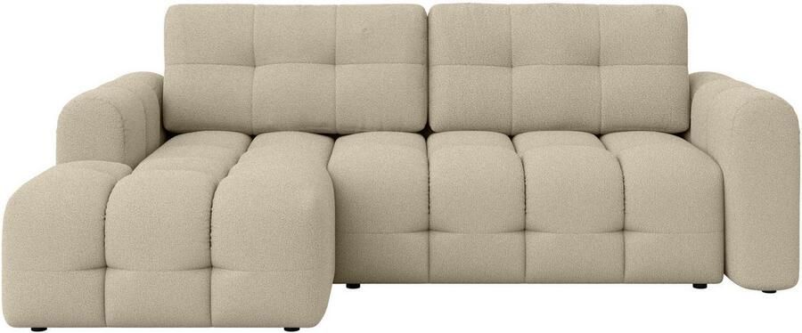 INOSIGN Hoekbank Manilla optioneel met bedfunctie B D H 265 170 91 cm L-vorm met recamiere rechts links bestelbaar golfondersteuning - Foto 6