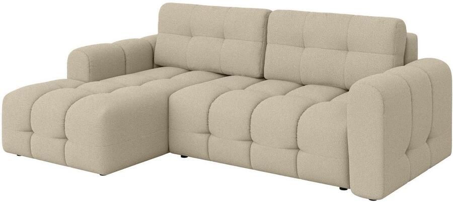 INOSIGN Hoekbank Manilla optioneel met bedfunctie B D H 265 170 91 cm L-vorm met recamiere rechts links bestelbaar golfondersteuning - Foto 5