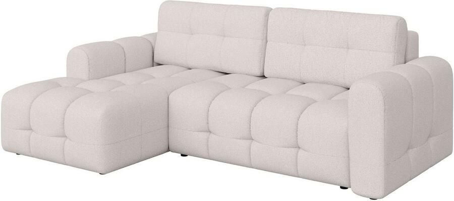 INOSIGN Hoekbank Manilla optioneel met bedfunctie B D H 265 170 91 cm L-vorm met recamiere rechts links bestelbaar golfondersteuning - Foto 5