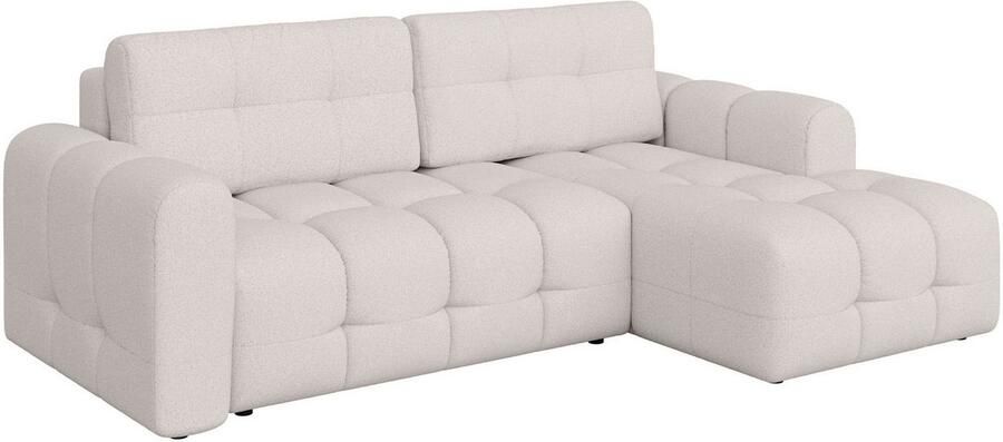 INOSIGN Hoekbank Manilla optioneel met bedfunctie B D H 265 170 91 cm L-vorm met recamiere rechts links bestelbaar golfondersteuning - Foto 5