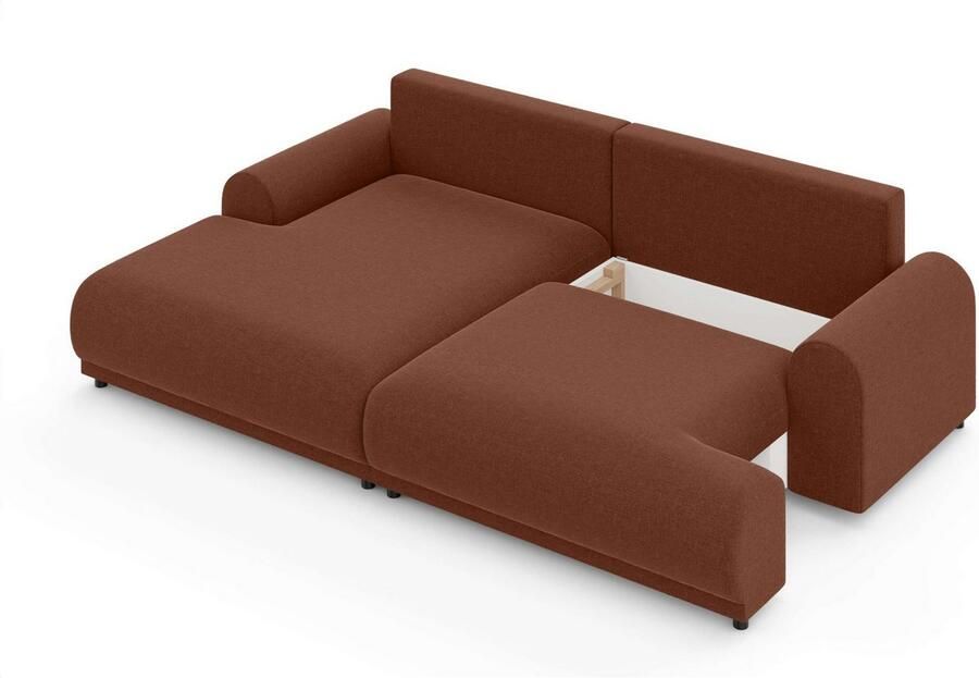 INOSIGN Hoekbank Marsby met bedfunctie en bedlade afmetingen: B H D 242 65 145 cm