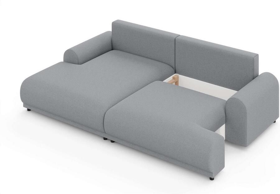 INOSIGN Hoekbank Marsby met bedfunctie en bedlade afmetingen: B H D 242 65 145 cm