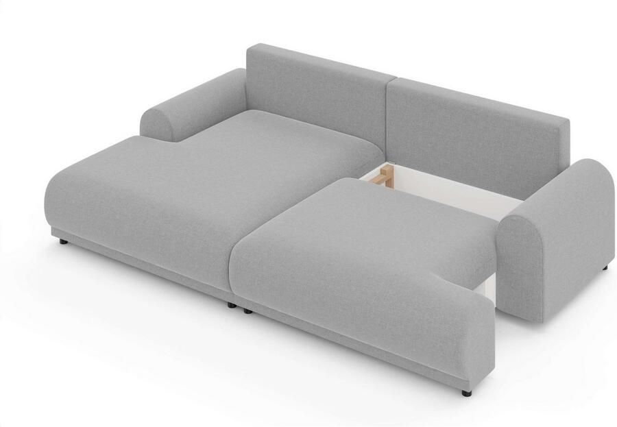 INOSIGN Hoekbank Marsby met bedfunctie en bedlade afmetingen: B H D 242 65 145 cm