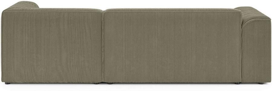 INOSIGN Hoekbank MERID L-vorm (257 cm) tijdloos & stijlvol ontwerp Uitgebreid gepolsterd in cord chenille en structuur - Foto 5
