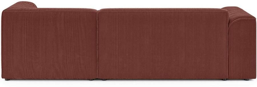 INOSIGN Hoekbank MERID L-vorm (257 cm) tijdloos & stijlvol ontwerp Uitgebreid gepolsterd in cord chenille en structuur - Foto 5