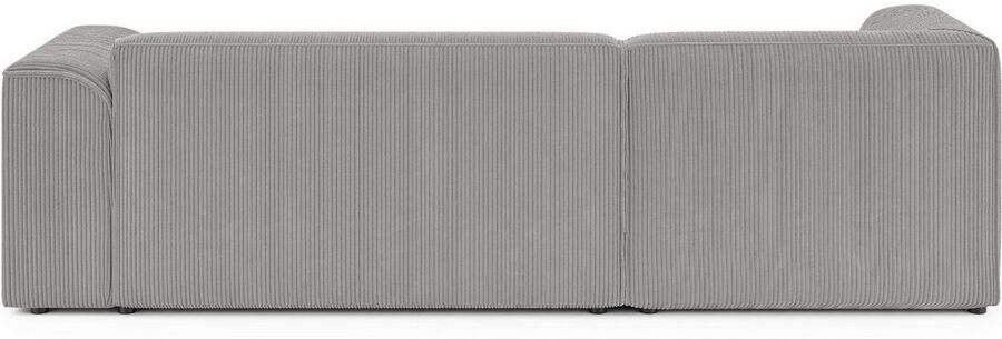 INOSIGN Hoekbank MERID L-vorm (257 cm) tijdloos & stijlvol ontwerp Uitgebreid gepolsterd in cord chenille en structuur - Foto 5