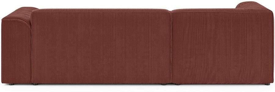 INOSIGN Hoekbank MERID L-vorm (257 cm) tijdloos & stijlvol ontwerp Uitgebreid gepolsterd in cord chenille en structuur - Foto 5