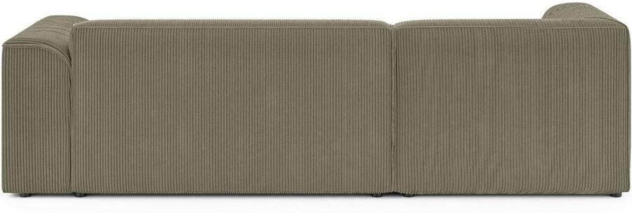 INOSIGN Hoekbank MERID L-vorm (257 cm) tijdloos & stijlvol ontwerp Uitgebreid gepolsterd in cord chenille en structuur - Foto 5