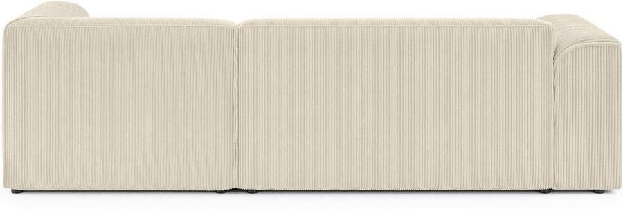 INOSIGN Hoekbank MERID L-vorm (257 cm) tijdloos & stijlvol ontwerp Uitgebreid gepolsterd in cord chenille en structuur - Foto 5