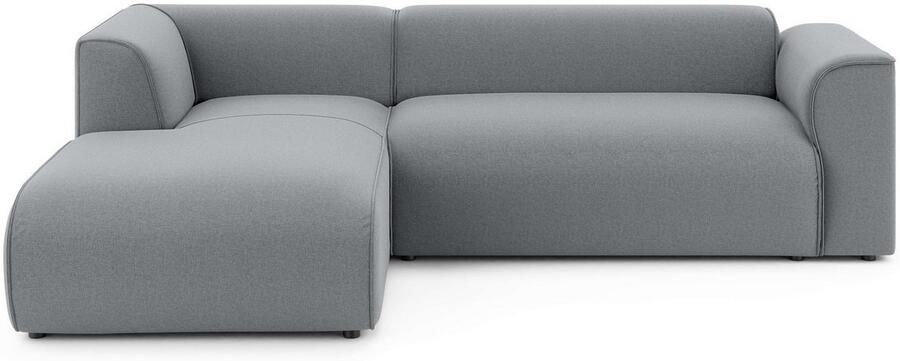 INOSIGN Hoekbank MERID L-vorm (257 cm) tijdloos & stijlvol ontwerp Uitgebreid gepolsterd in cord chenille en structuur - Foto 3