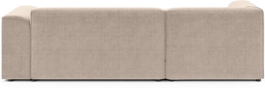 INOSIGN Hoekbank MERID L-vorm (257 cm) tijdloos & stijlvol ontwerp Uitgebreid gepolsterd in cord chenille en structuur - Foto 5