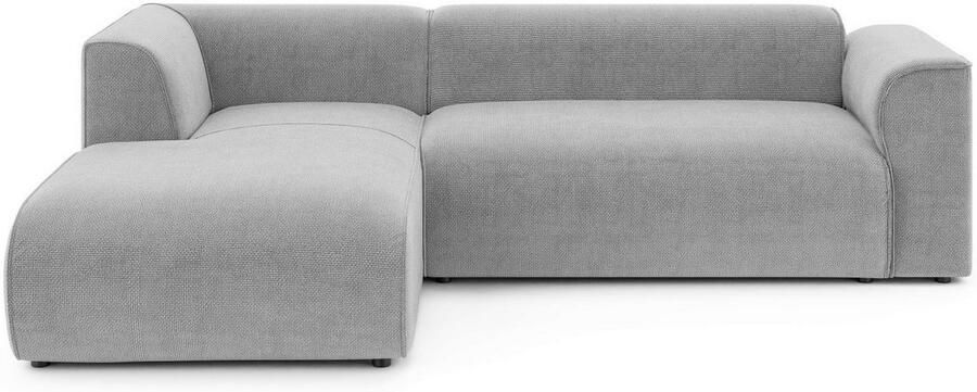INOSIGN Hoekbank MERID L-vorm (257 cm) tijdloos & stijlvol ontwerp Uitgebreid gepolsterd in cord chenille en structuur - Foto 3