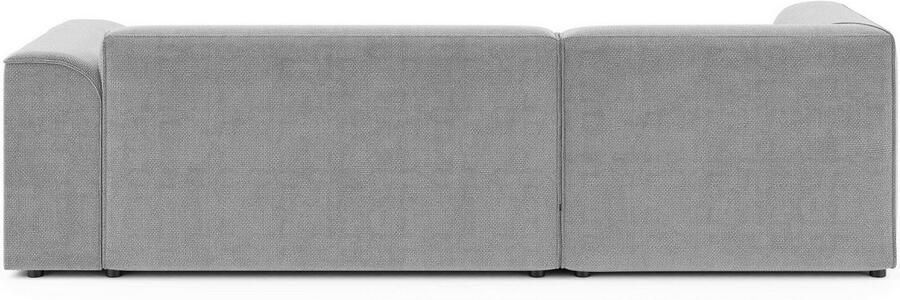 INOSIGN Hoekbank MERID L-vorm (257 cm) tijdloos & stijlvol ontwerp Uitgebreid gepolsterd in cord chenille en structuur - Foto 5