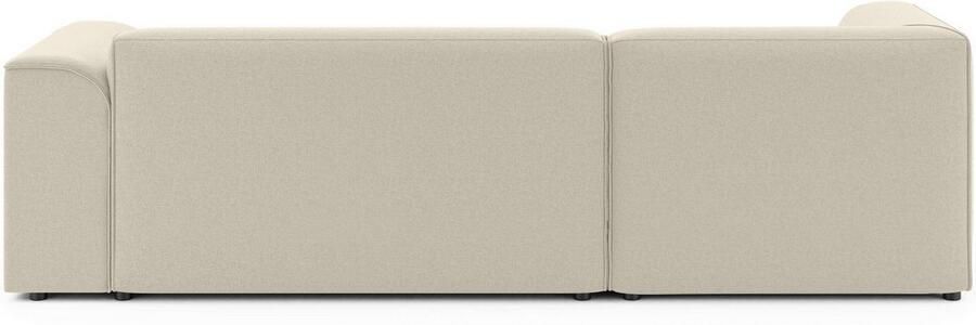 INOSIGN Hoekbank MERID L-vorm (257 cm) tijdloos & stijlvol ontwerp Uitgebreid gepolsterd in cord chenille en structuur - Foto 5