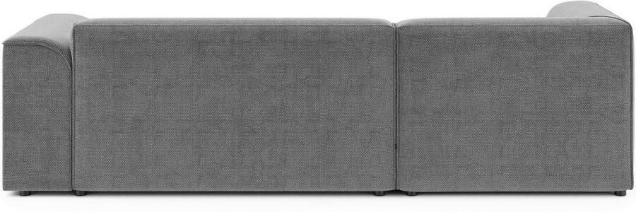 INOSIGN Hoekbank MERID L-vorm (257 cm) tijdloos & stijlvol ontwerp Uitgebreid gepolsterd in cord chenille en structuur - Foto 5